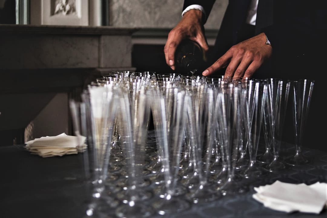 Ambiance d'un cocktail d'entreprise